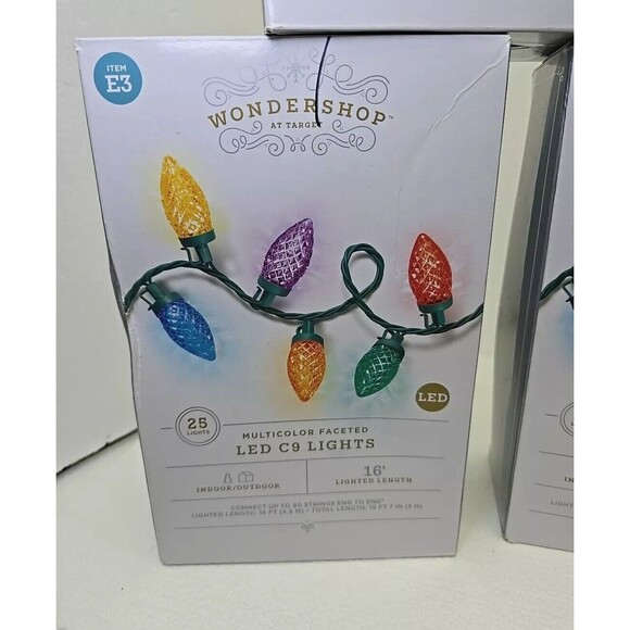 1 Lot of 5 Boxes Wondershop Item E3 25 Lights Per Box...